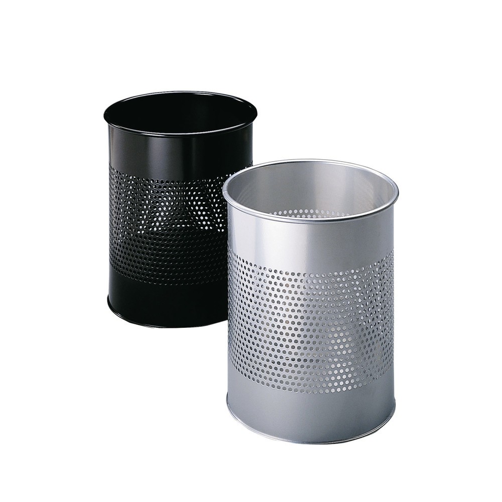 Produktabbildung Nr. 2: DURABLE Papierkorb Metall rund 15/P 165 mm 5er SET, schwarz