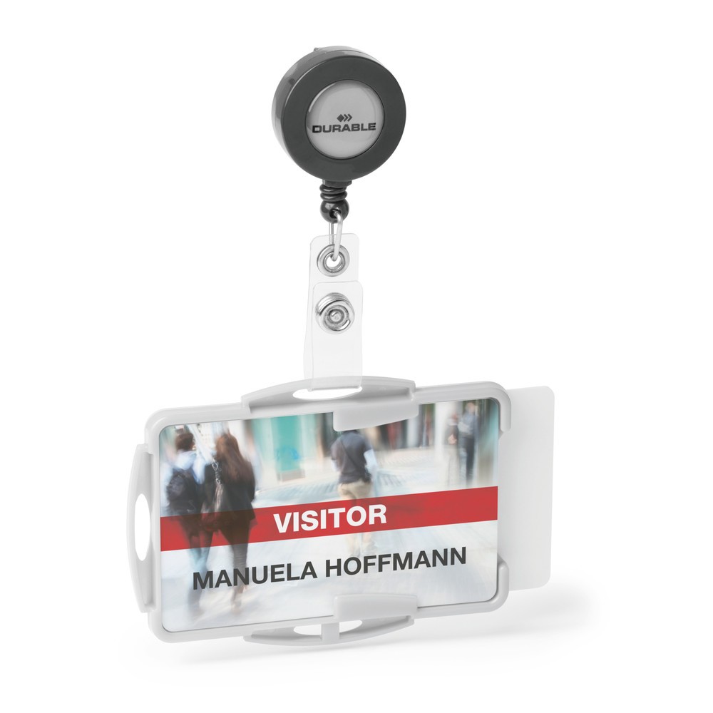 Produktabbildung Nr. 2: DURABLE Porte-badge ECO pour 2 cartes, noir, 20 pcs/UV