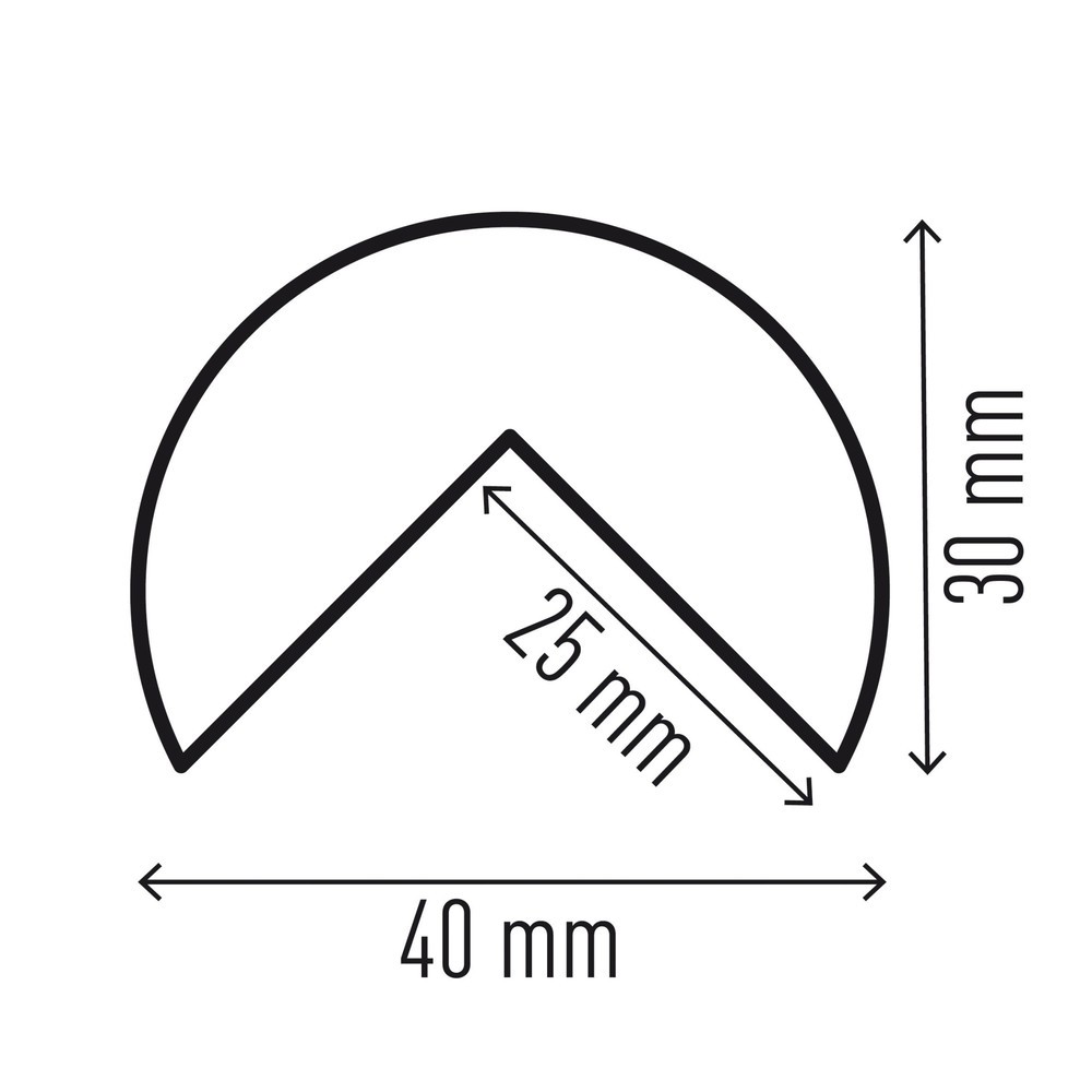 Produktabbildung Nr. 4: DURABLE Prallschutz für Kanten, halbkreis- und winkelförmig, selbstklebend, HxL 30-47 x 1.000 mm