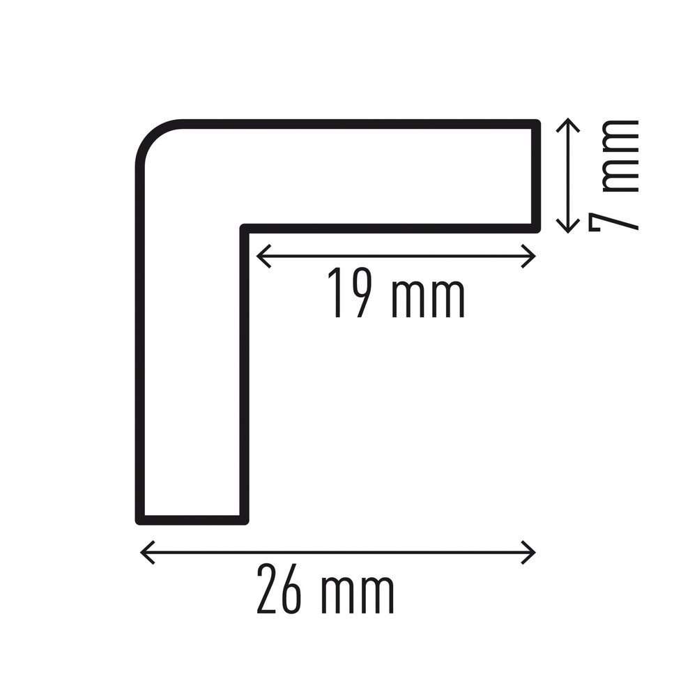 Produktabbildung Nr. 2: Protection contre les chocs pour arêtes DURABLE C35, angulaire, H x l 47 x 1 000 mm