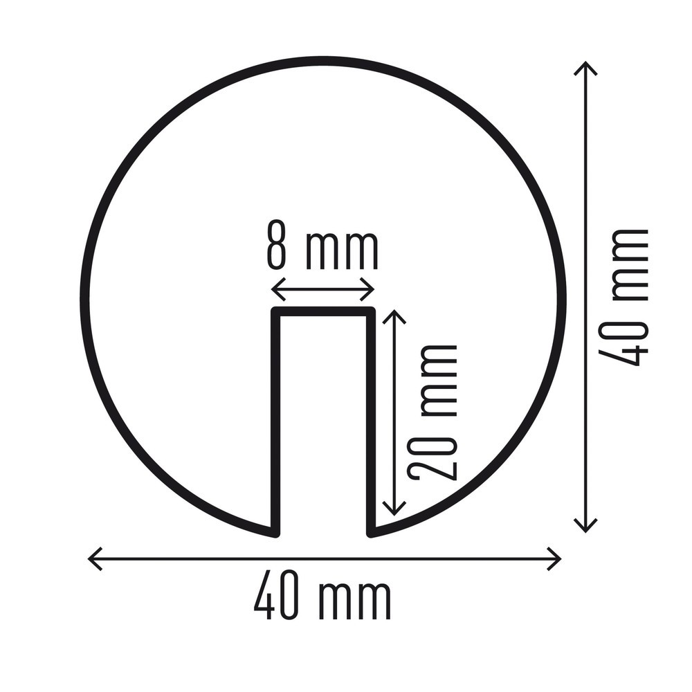 Produktabbildung Nr. 2: Protection contre les chocs pour arêtes DURABLE E8R, circulaire, autocollante, H x l 40 x 1 000 mm