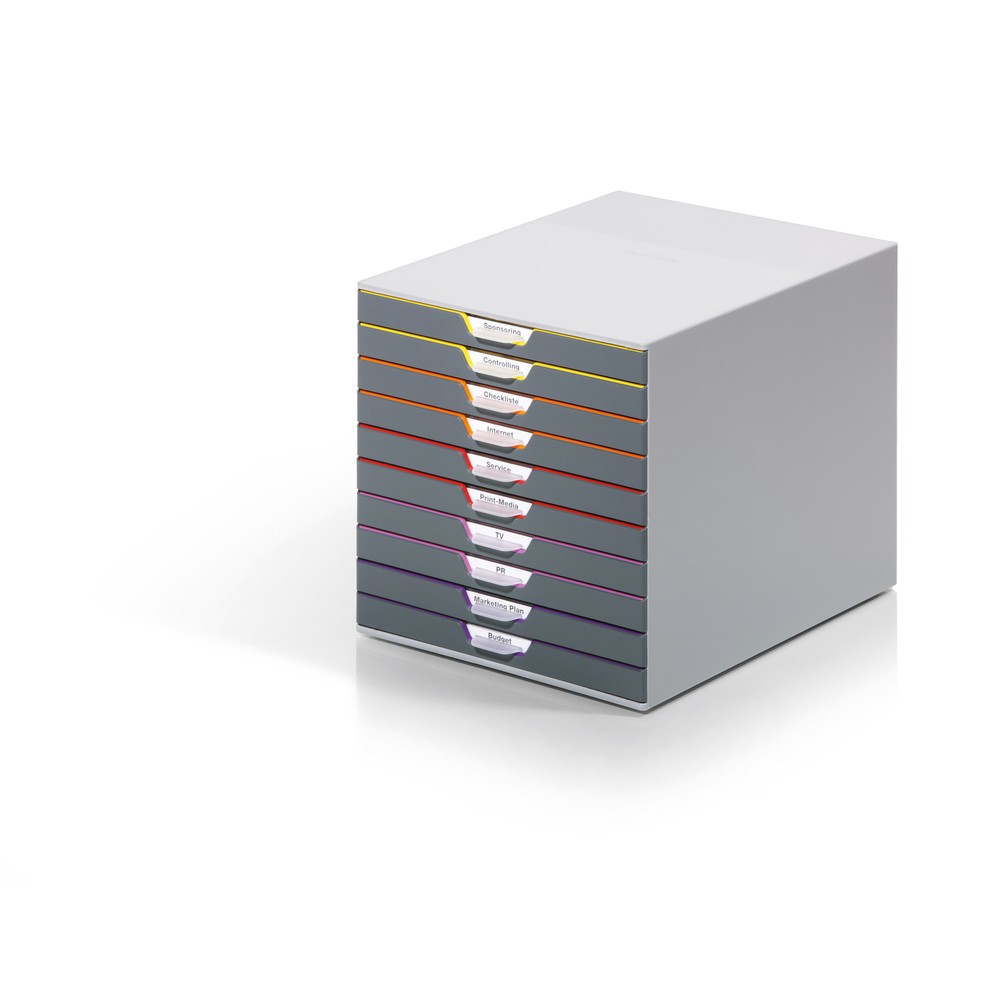 Produktabbildung Nr. 1: DURABLE Schubladenbox Varicolor, 10 Schubladen