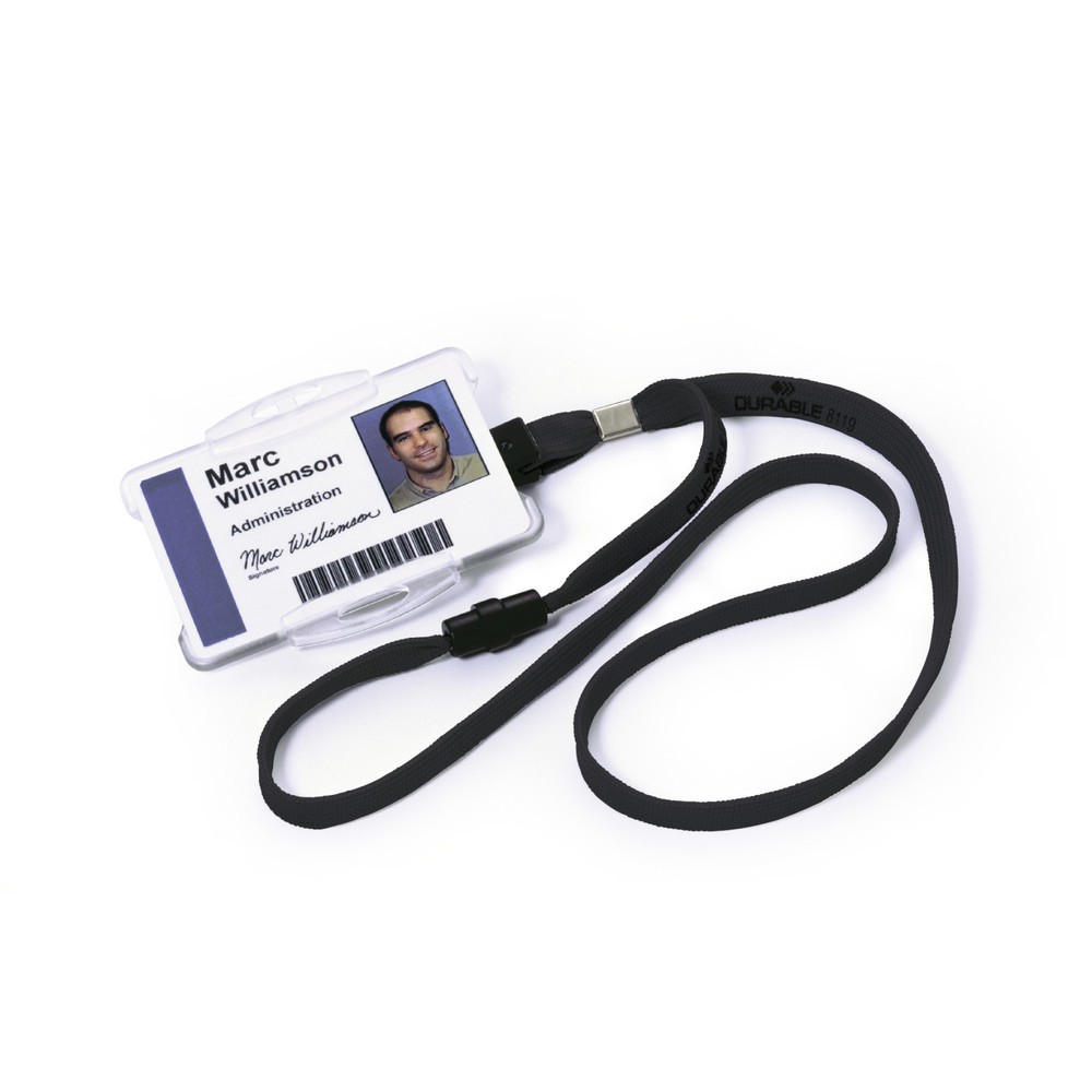 Illustration du produit: DURABLE TEXTILBAND 10 MIT SICHERHEITSVERSCHLUSS 60 Stück, grau