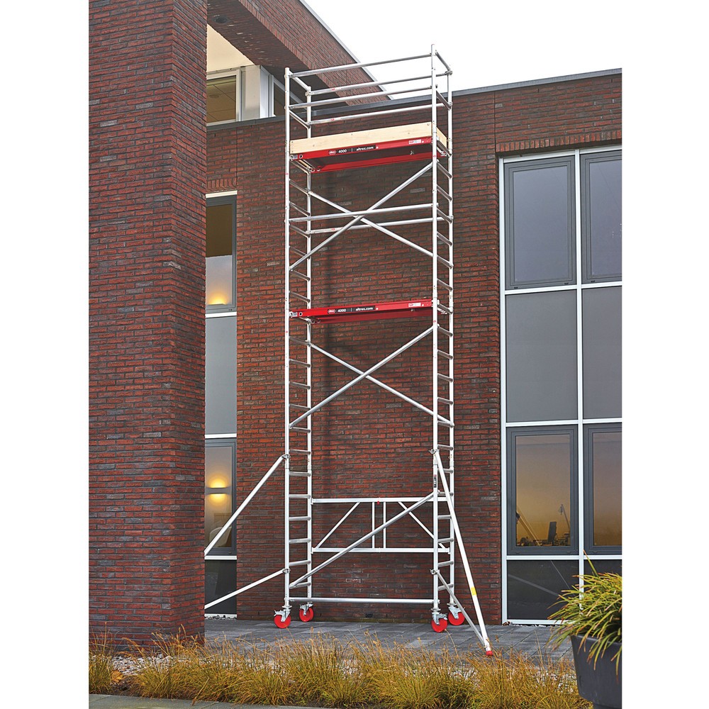 Produktabbildung Nr. 1: Échafaudage Power pliant/roulant en aluminium, hauteur déployée 1 m