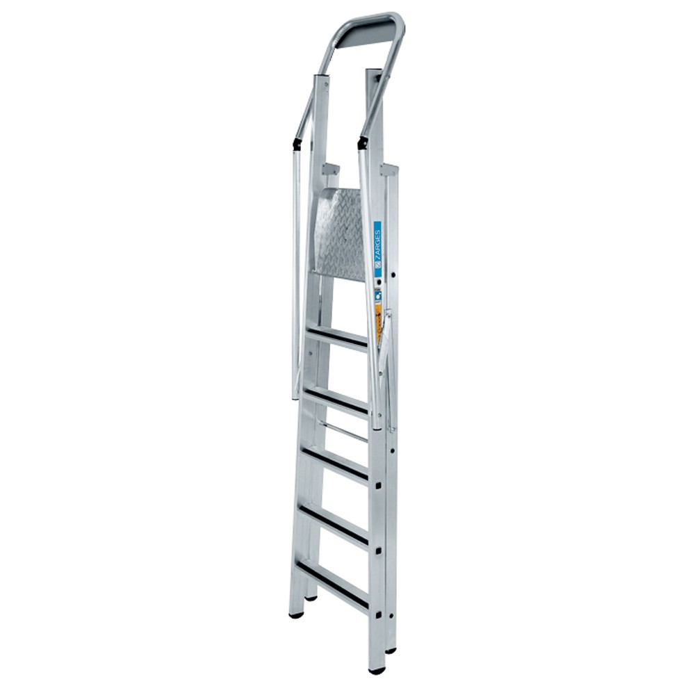Produktabbildung Nr. 3: Échelle de podium stationnaire ZARGES, avec rambarde de sécurité, hauteur de travail 0,52 m