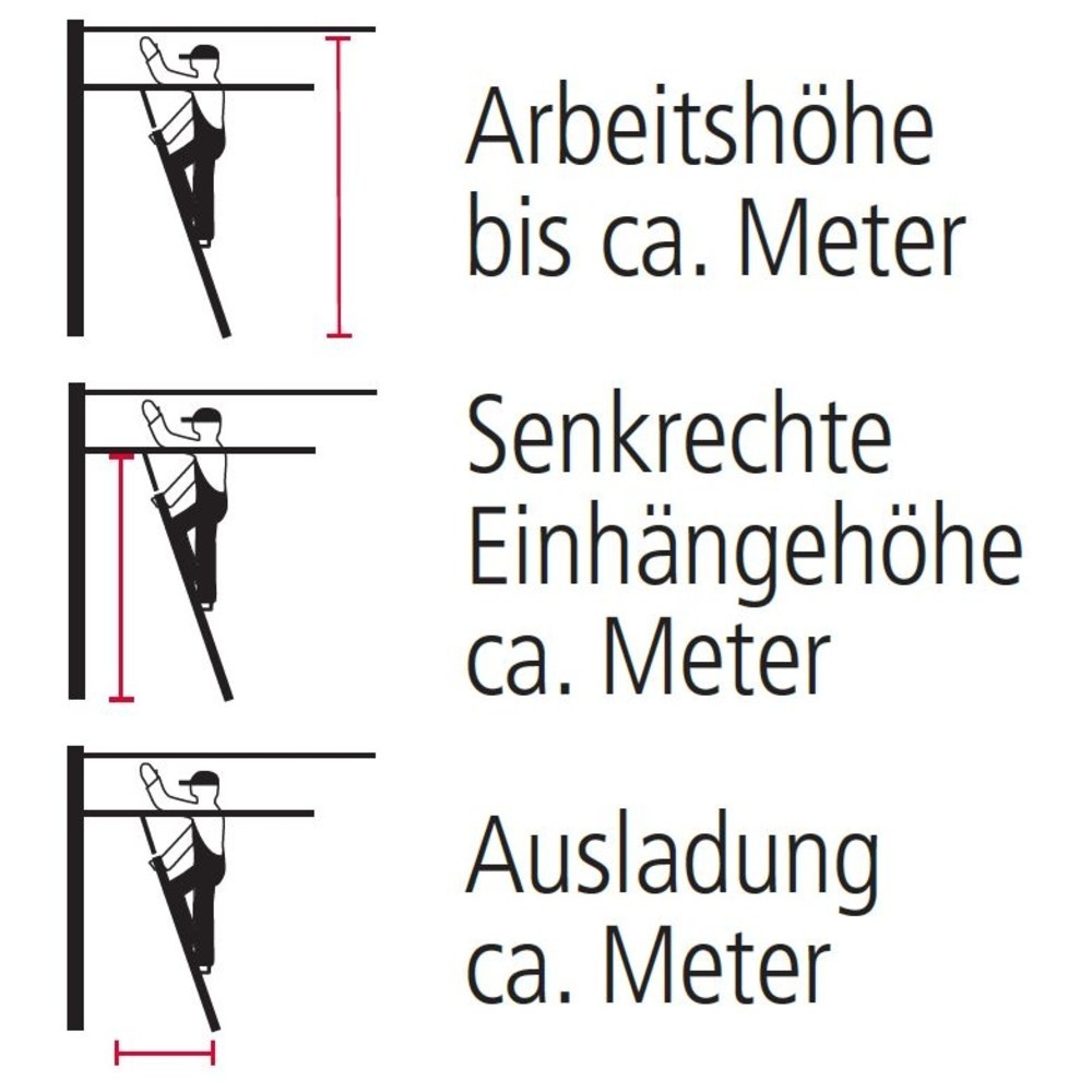 Produktabbildung Nr. 4: Échelle de rayonnage à marches KRAUSE® avec crochet pour tube rond, hauteur déployée 1,15 m