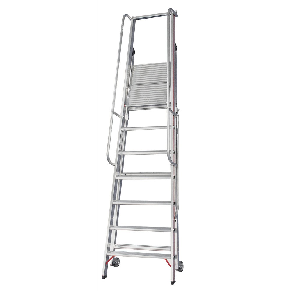Produktabbildung Nr. 2: Échelle plate-forme HYMER, avec roulettes anti-basculement, hauteur de 1,40 m