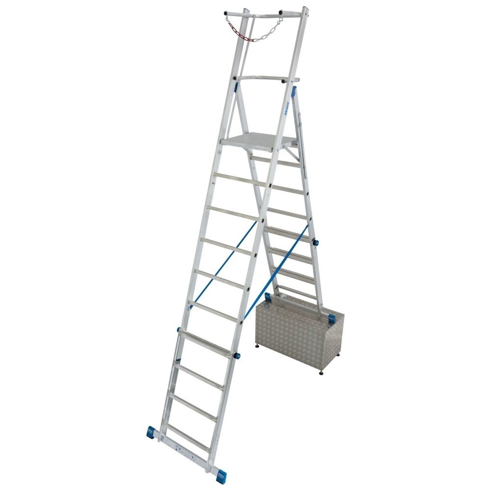 Illustration du produit: Échelle plate-forme télescopique KRAUSE® STABILO, 8 à 10 barreaux