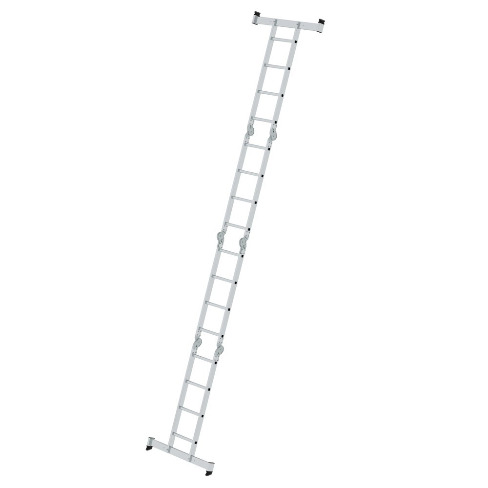 Produktabbildung Nr. 3: Échelle polyvalente 4 pièces avec traverse Nivello®, 4 x 4 barreaux