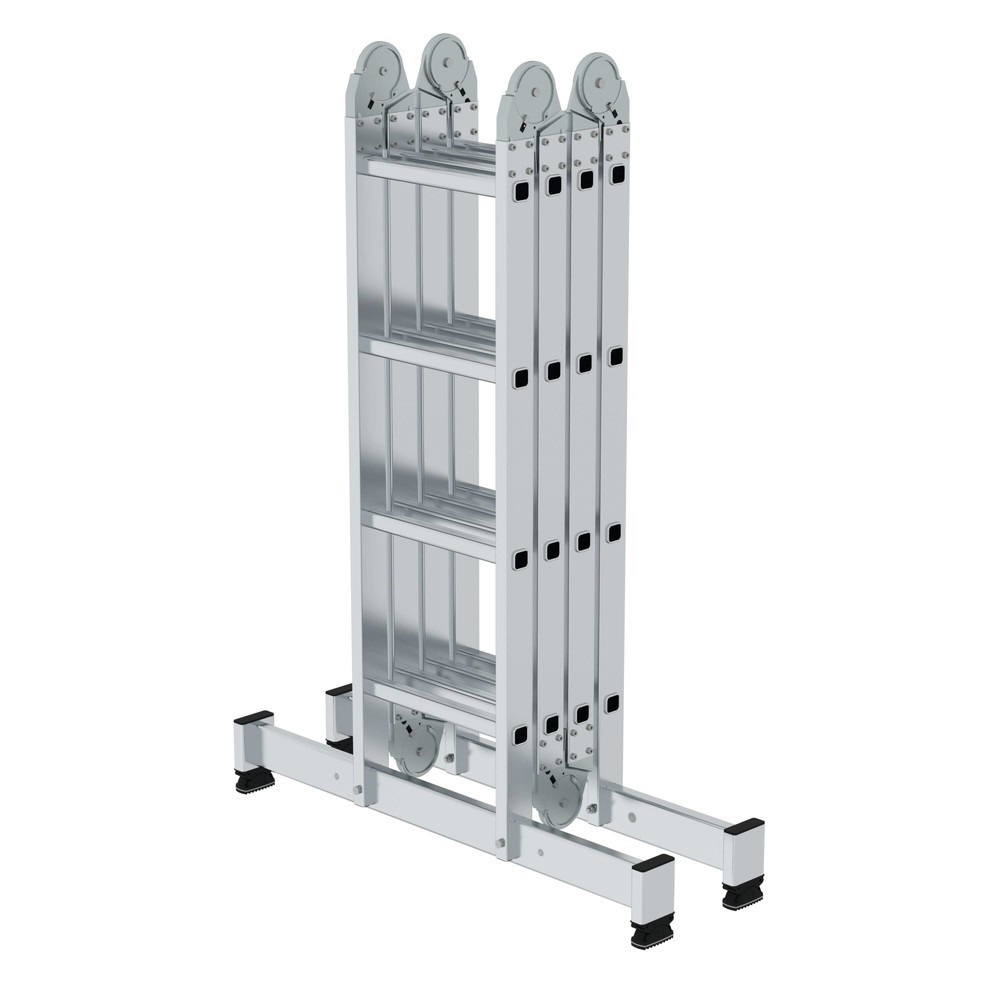 Produktabbildung Nr. 4: Échelle polyvalente 4 pièces avec traverse Nivello®, 4 x 4 barreaux