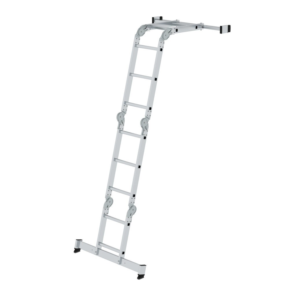 Produktabbildung Nr. 3: échelle polyvalente, 4 pièces, avec traverse Nivello®, 2 x 2+2 x 3 barreaux