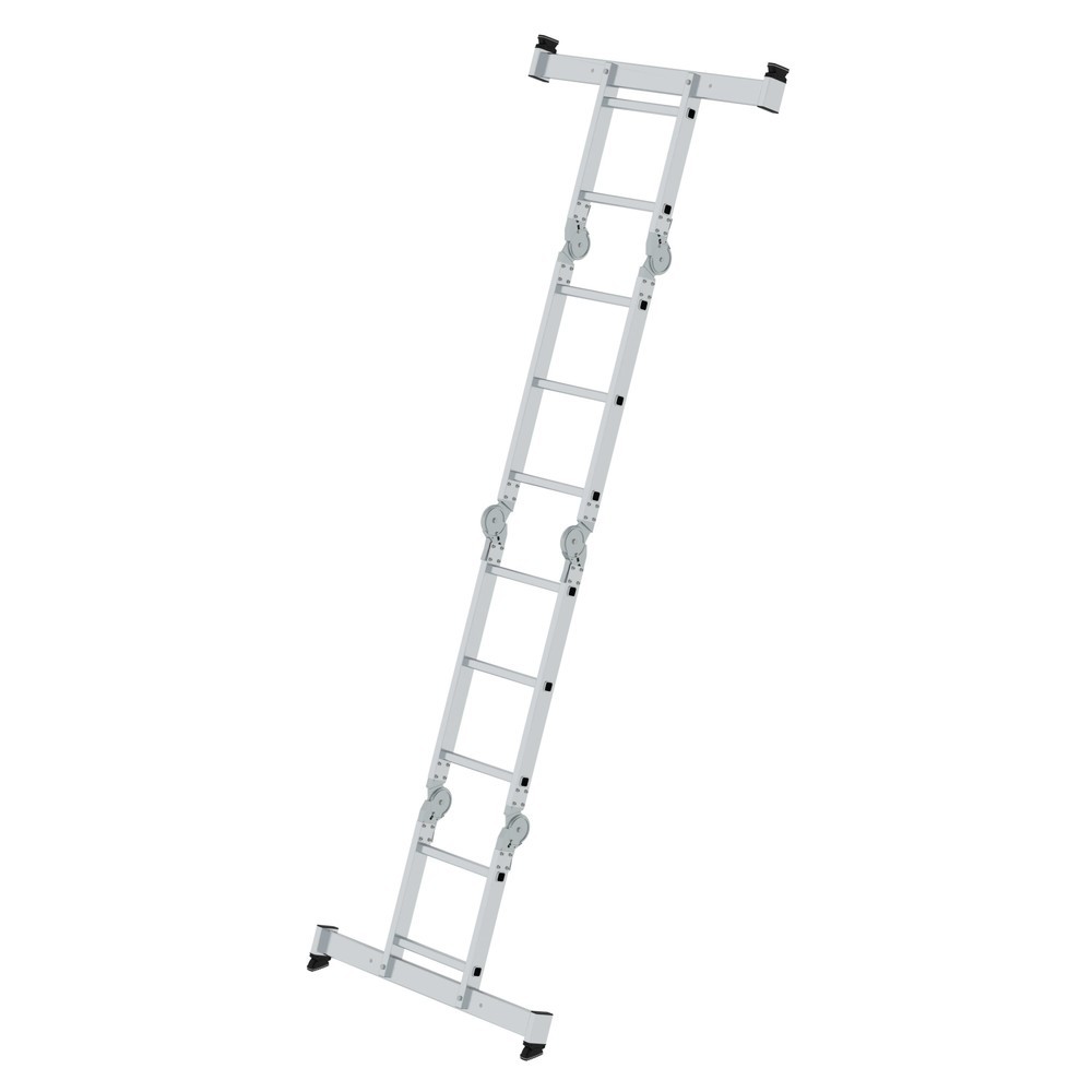 Produktabbildung Nr. 4: échelle polyvalente, 4 pièces, avec traverse Nivello®, 2 x 2+2 x 3 barreaux