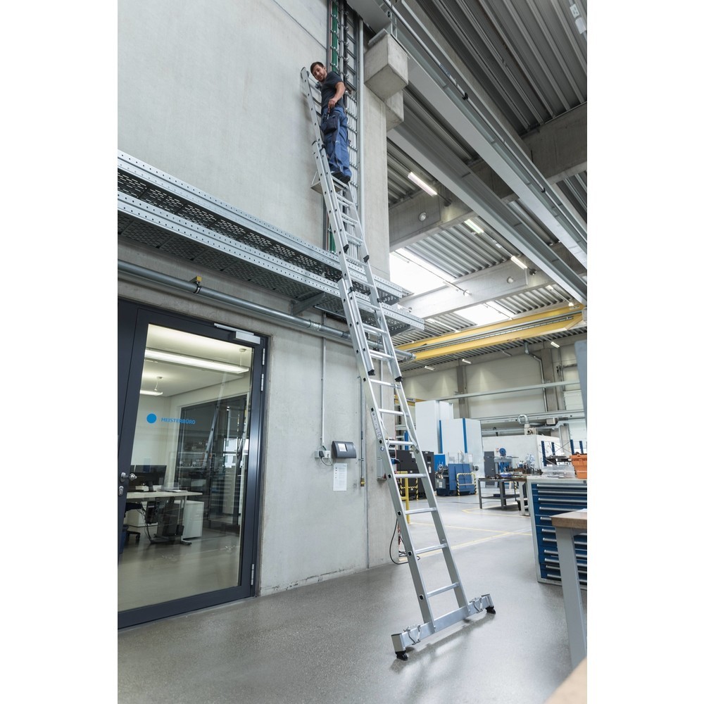 Produktabbildung Nr. 9: Échelle polyvalente en 3 parties avec traverse nivello® 3x7 barreaux