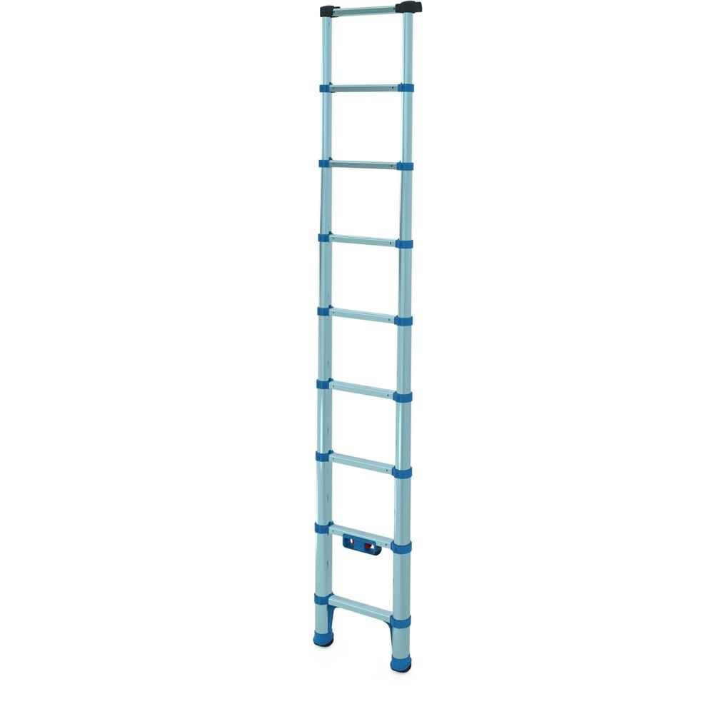 Illustration du produit: Échelle simple à barreaux télescopique Zarges, 9 barreaux