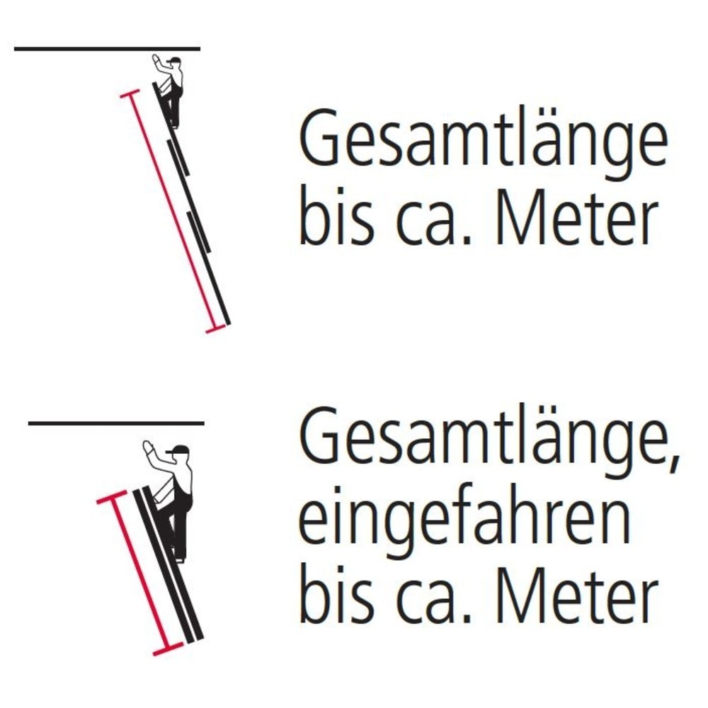 Produktabbildung Nr. 3: Échelle simple KRAUSE® à corde profi, en 2 parties, hauteur déployée 11,70 m