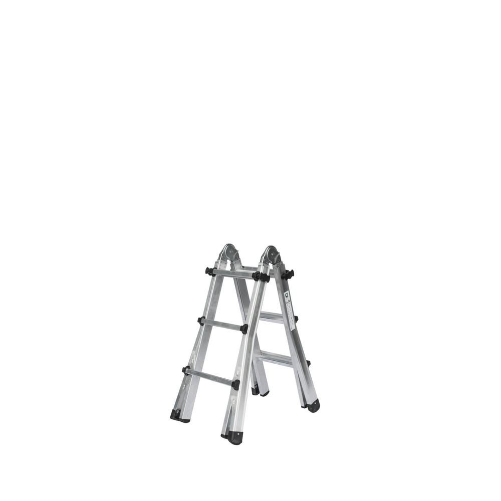 Illustration du produit: Échelle télescopique 4 pièces sans traverse 4 x 3 barreaux