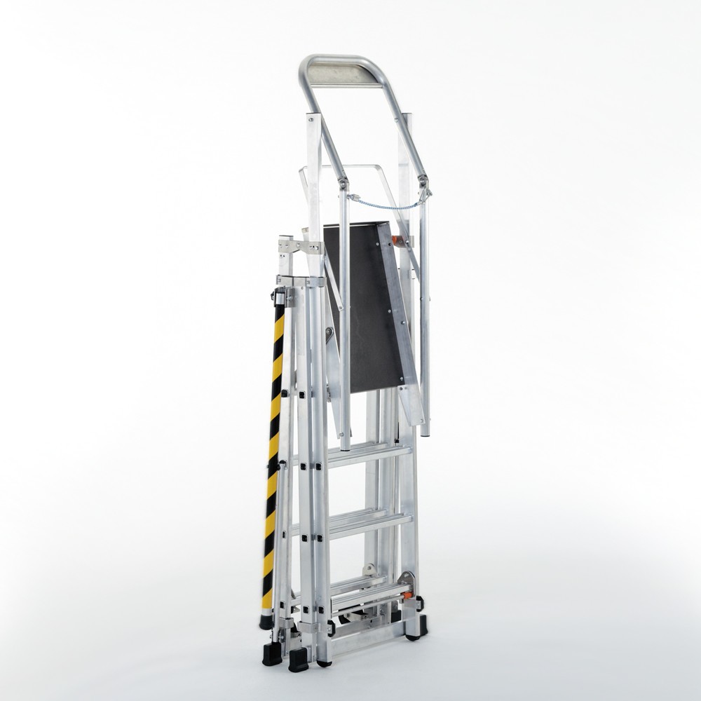 Produktabbildung Nr. 2: Échelle de podium télescopique ZARGES, accessible des deux côtés, hauteur de travail 1,34 m