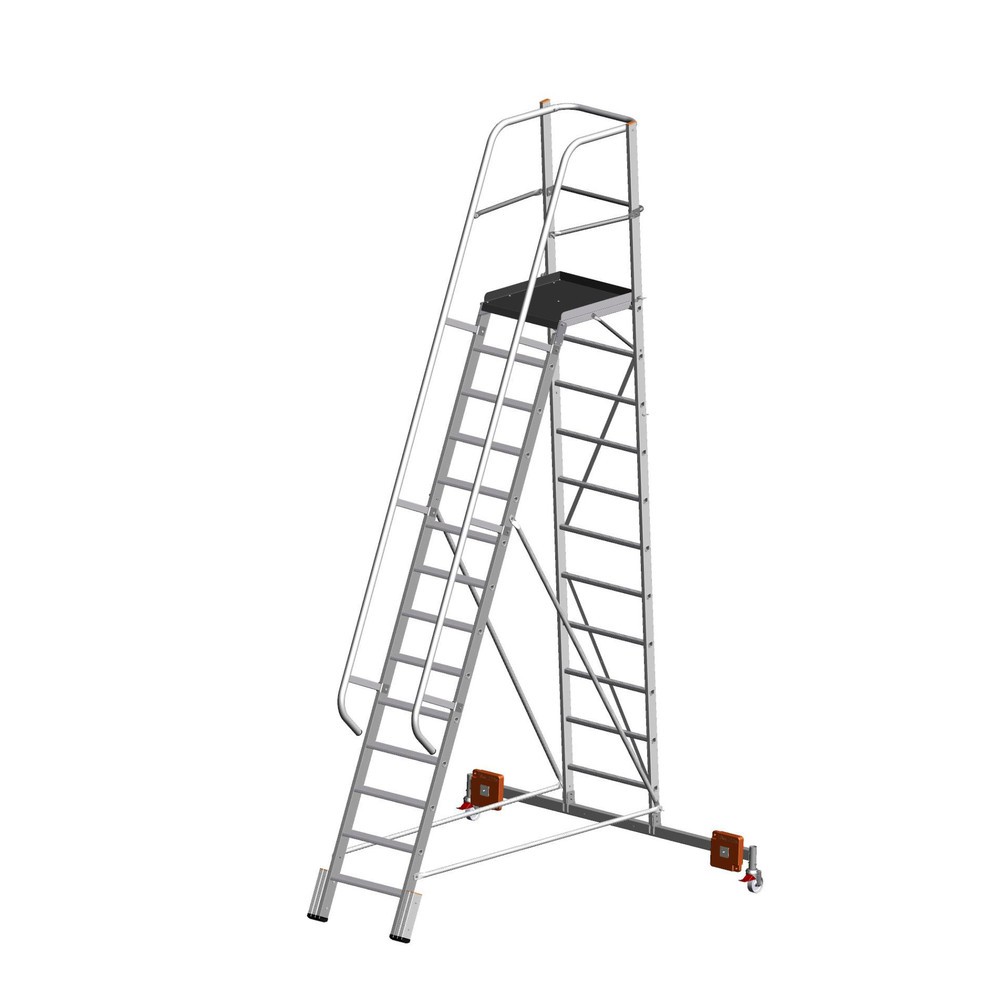Produktabbildung Nr. 1: KRAUSE® Échelle à plateforme STABILO Vario, sans lestage, hauteur déployée 2,35 m