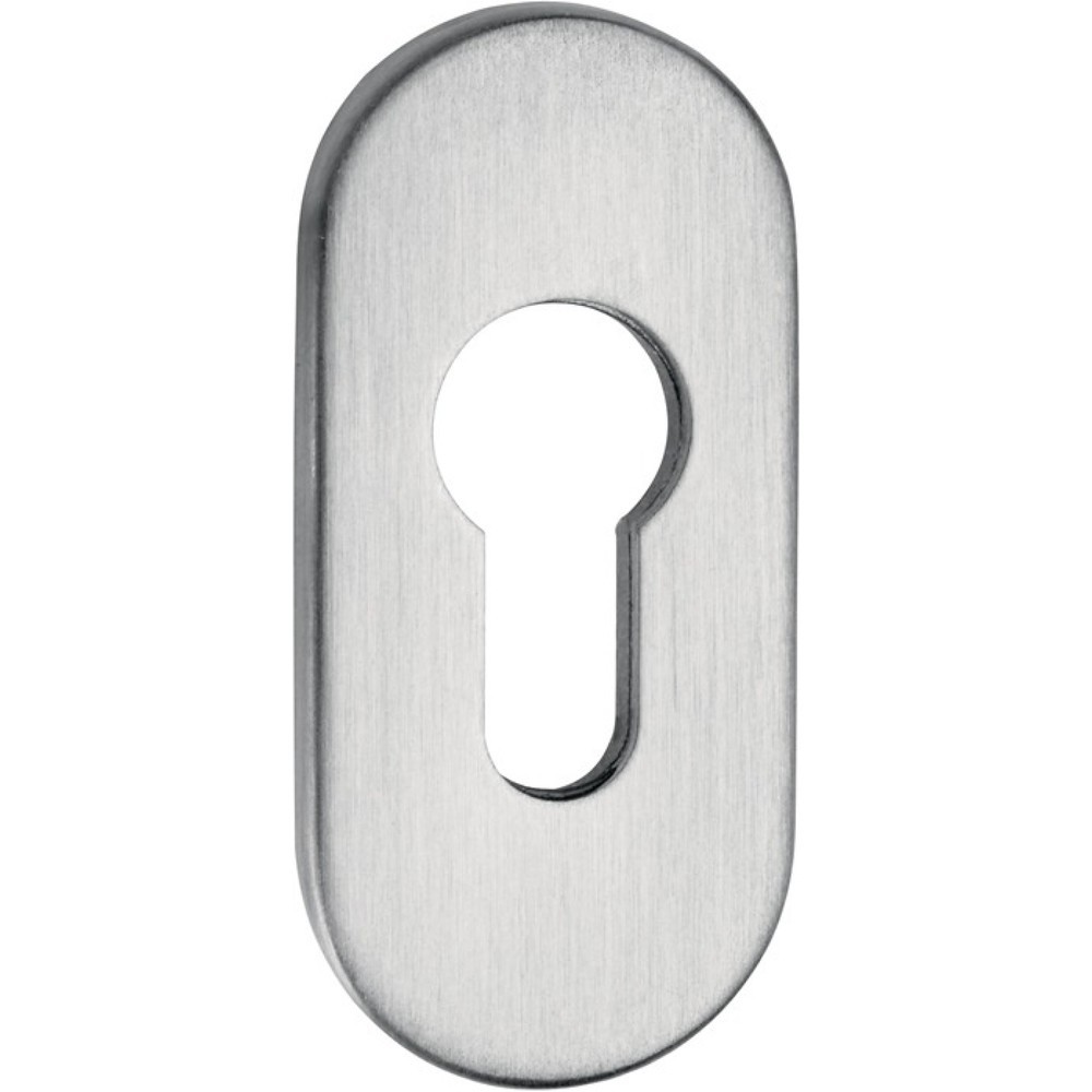 Produktabbildung: EDI Feuerschutzcliprosette 0813/6, Ovalrosette, Aluminium F1, Profiltür