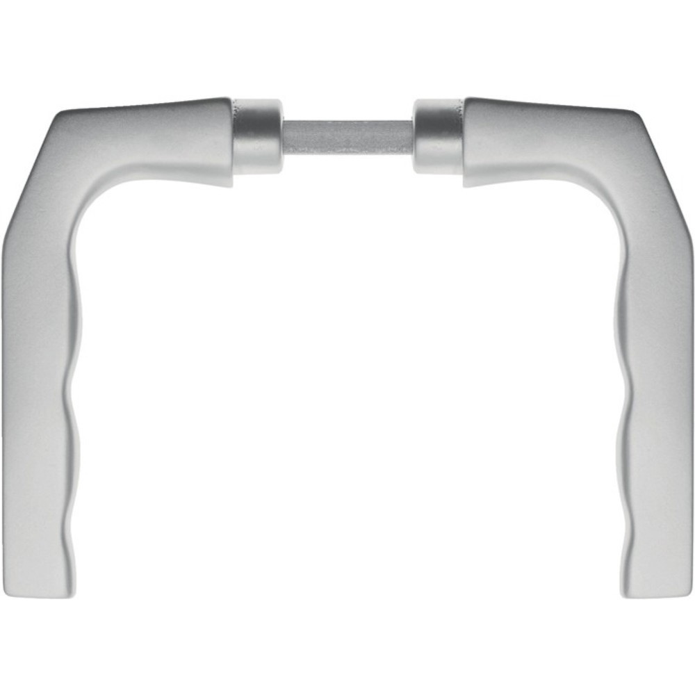 Illustration du produit: EDI Türdrückerpaar 125Z, ohne Rosetten, Aluminium 0105, Vierkantstift 8 mm