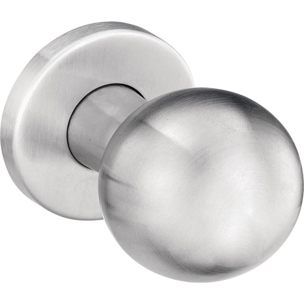 Produktabbildung: EDI Türknopf K5/052/02, Aufnahme M12, Edelstahl F00, Kugelknopf