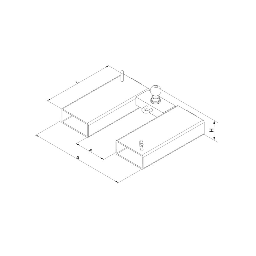Produktabbildung Nr. 2: Eichinger® Aide à la manœuvre pour remorques avec boule d'attelage / remorques de voiture, orange pur