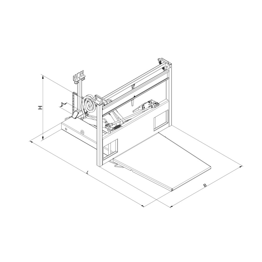 Produktabbildung Nr. 3: Eichinger® Basculeur de caisses grillagées pour conteneurs grillagés aux normes européennes, orangé pur