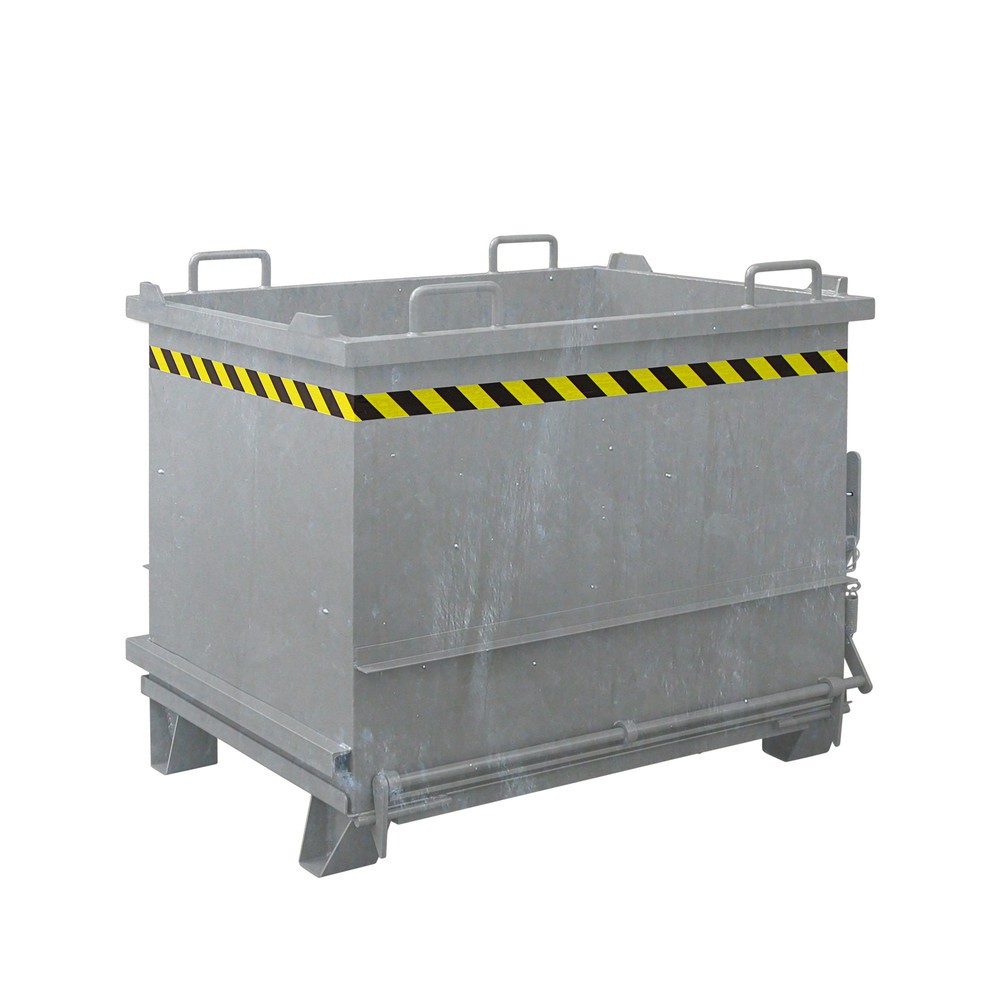 Produktabbildung: Eichinger® Baustoff-Container mit Klappboden, 1000 kg, 500 Liter, feuerverzinkt