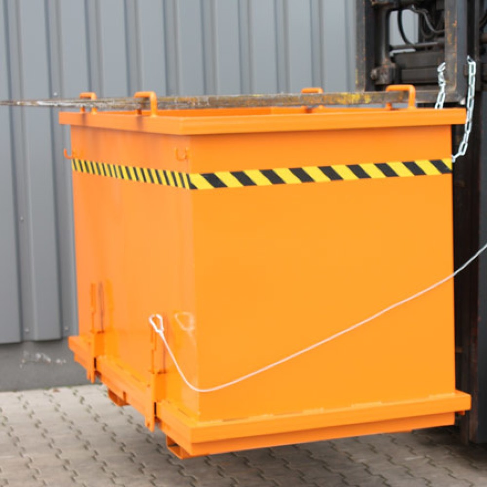 Produktabbildung Nr. 5: Eichinger® Benne à fond basculant, Système de tri, 3x600 litres bleu gentiane