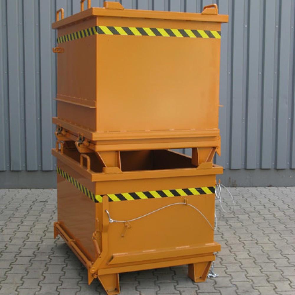 Produktabbildung Nr. 5: Eichinger® Benne à gravats à fond rabattable, 1 000 kg, 500 litres gris anthracite