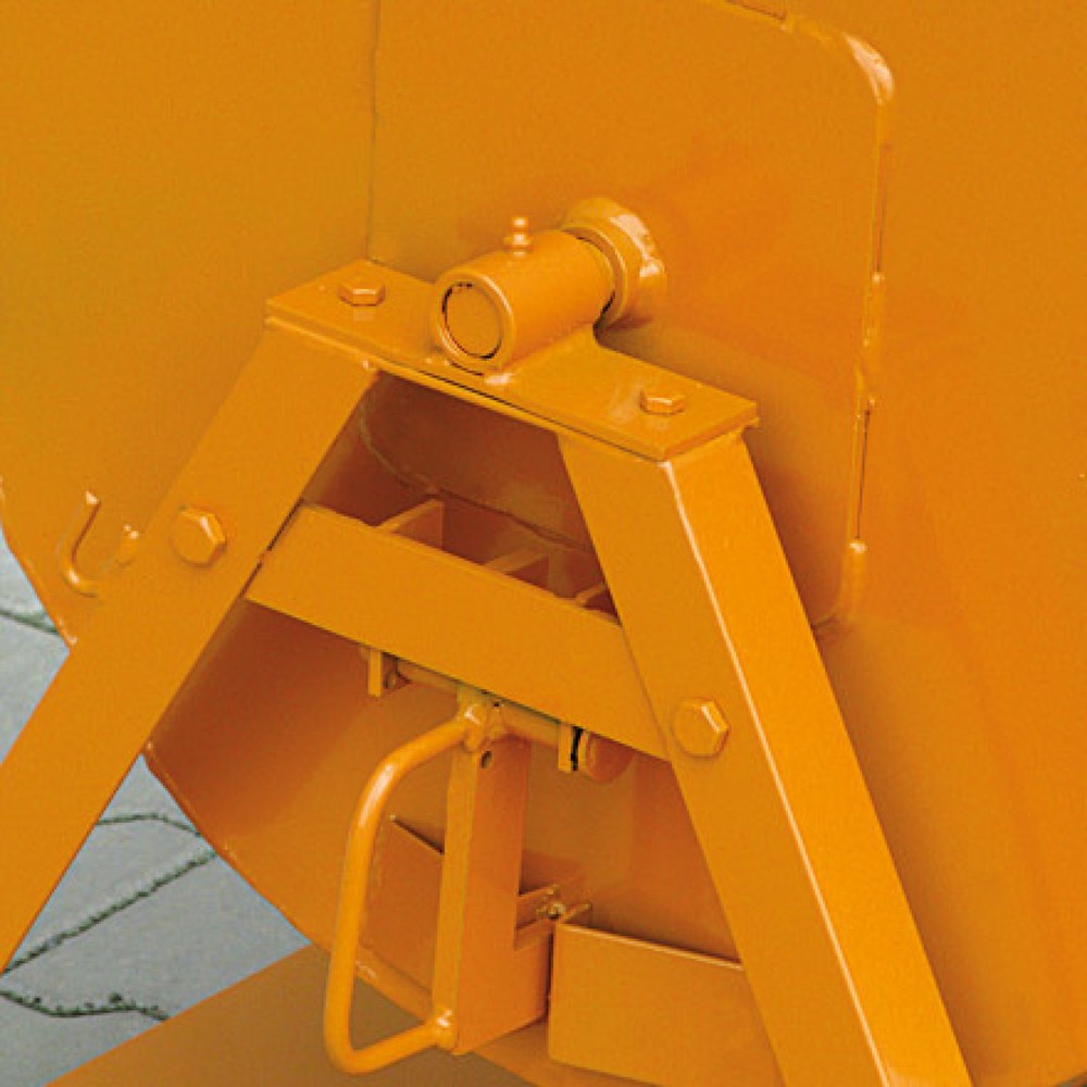 Produktabbildung Nr. 8: Eichinger® Benne basculante basculable des 2 côtés, accessible des 4 côtés, 500 kg, 600 litres orangé pur