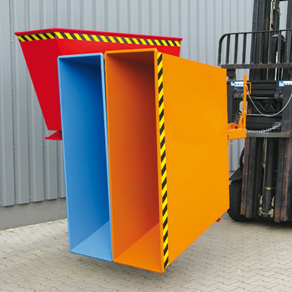 Produktabbildung Nr. 3: Eichinger® Benne basculante Système de tri 2 en 1 ou « 3 en 1 », 2x900 litres, bleu gentiane