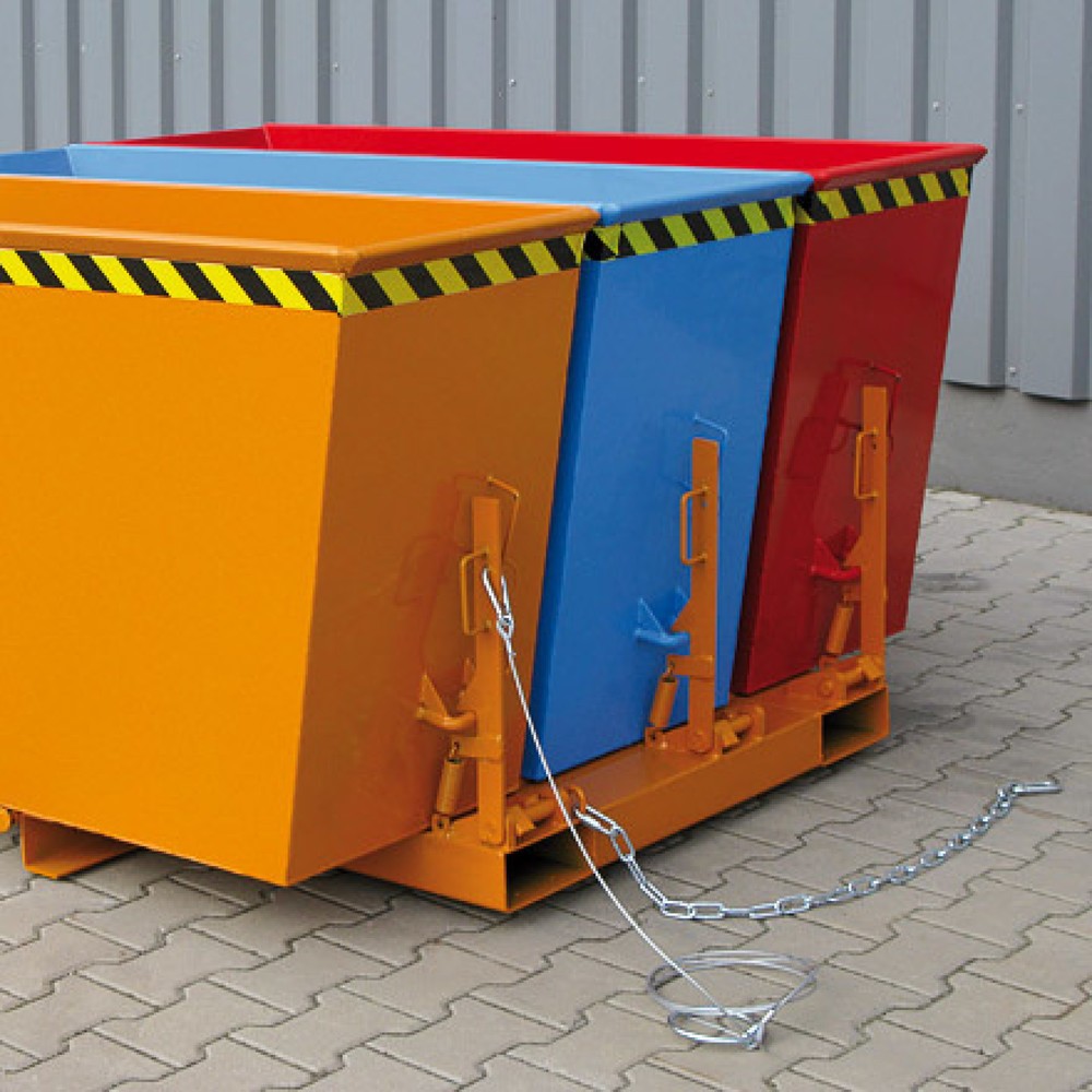 Produktabbildung Nr. 5: Eichinger® Benne basculante Système de tri 2 en 1 ou « 3 en 1 », 2x900 litres, bleu gentiane