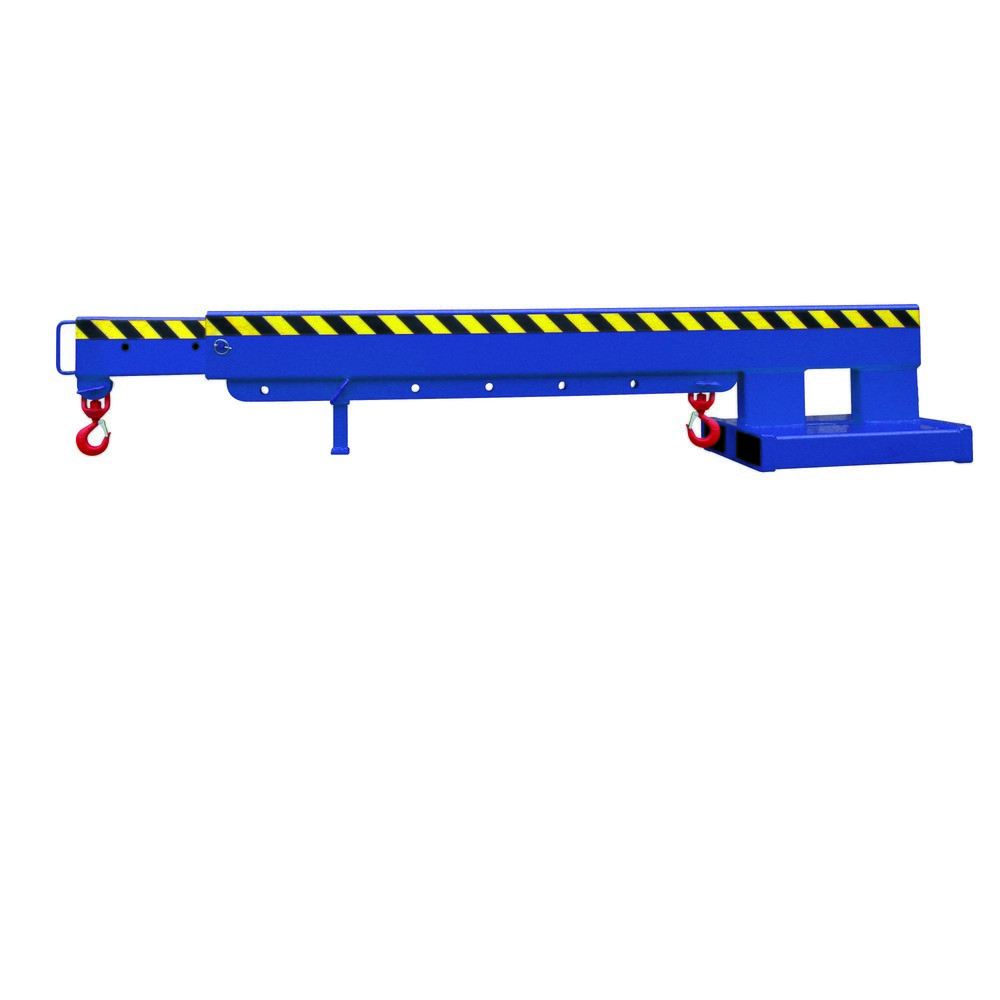 Produktabbildung Nr. 1: Eichinger® Bras de grue télescopique, 2 500 kg, bleu gentiane