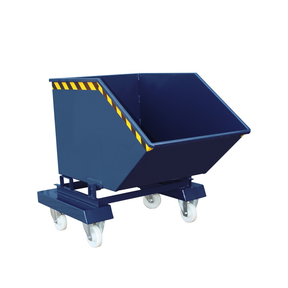 Illustration du produit: Eichinger® Chariot-caisse avec roulettes et entrées de fourche, 300 kg, 750 litres, bleu gentiane
