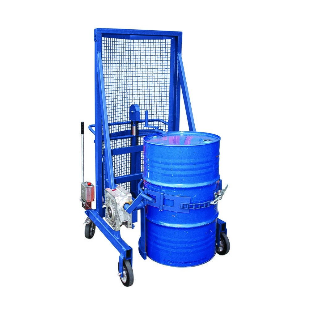 Produktabbildung Nr. 1: Eichinger® Chariot porte-fût, mécanique, manivelle bleu gentiane