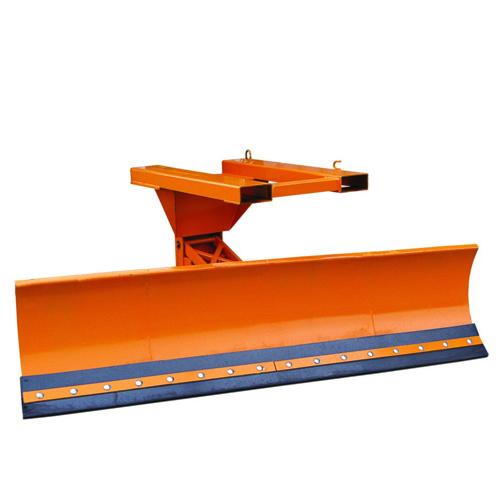Produktabbildung Nr. 1: Eichinger® Lame de chasse-neige avec compensation de niveau, entrée de fourche en haut Largeur de lame 1 500 mm orangé pur, acier
