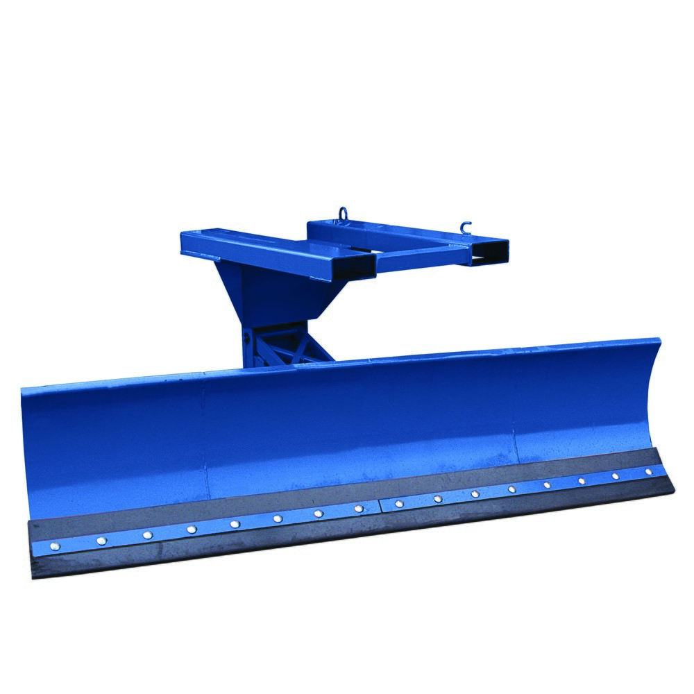 Illustration du produit: Eichinger® Lame de chasse-neige avec compensation de niveau, entrée de fourche en haut Largeur de lame 1 500 mm bleu gentiane, acier