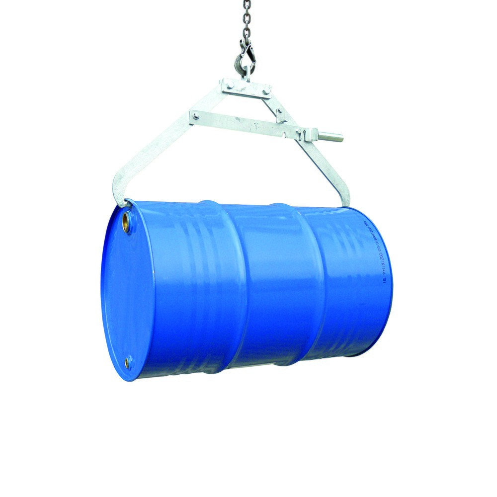 Illustration du produit: Eichinger® Ciseaux pince-fûts pour grue, 1 x fût couché bleu gentiane