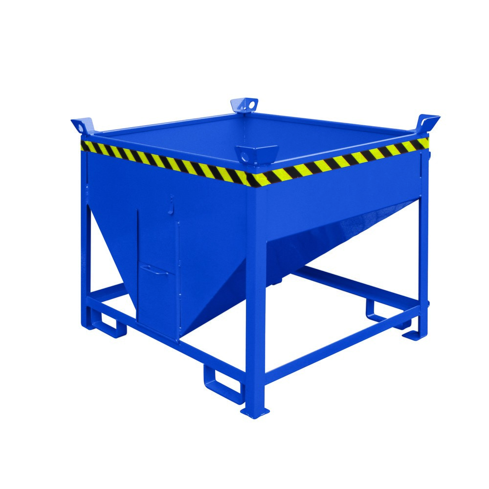 Produktabbildung Nr. 1: Eichinger® Conteneur silo à guillotine, 1 000 litres bleu gentiane