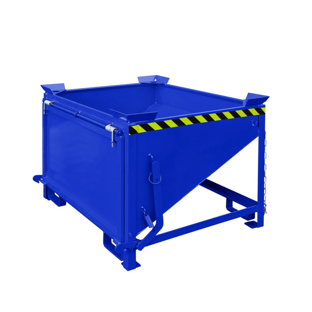 Produktabbildung Nr. 1: Eichinger® Conteneur silo avec clapet de déversement de grande surface, 300 litres bleu gentiane
