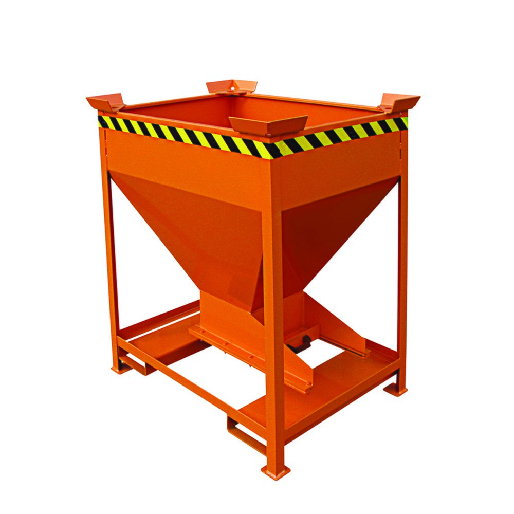 Produktabbildung Nr. 1: Eichinger® Conteneur silo avec trappe coulissante de dosage sur la trémie de sortie, 600 litres orangé pur