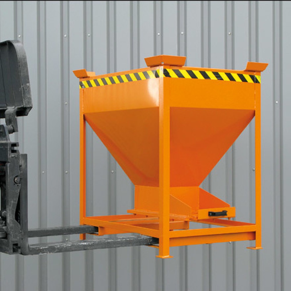 Produktabbildung Nr. 2: Eichinger® Conteneur silo avec trappe coulissante de dosage sur la trémie de sortie, 300 litres bleu gentiane