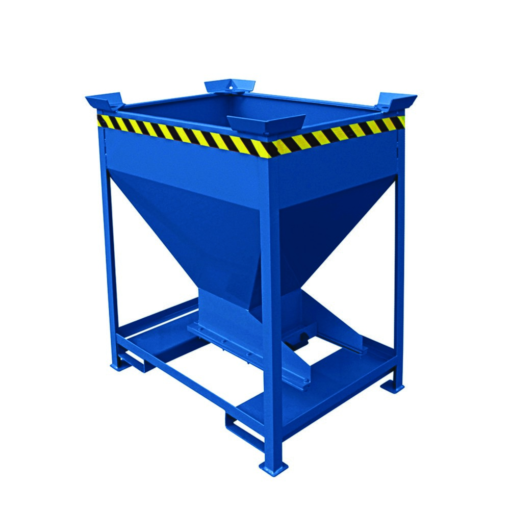 Produktabbildung Nr. 1: Eichinger® Conteneur silo avec trappe coulissante de dosage sur la trémie de sortie, 300 litres bleu gentiane
