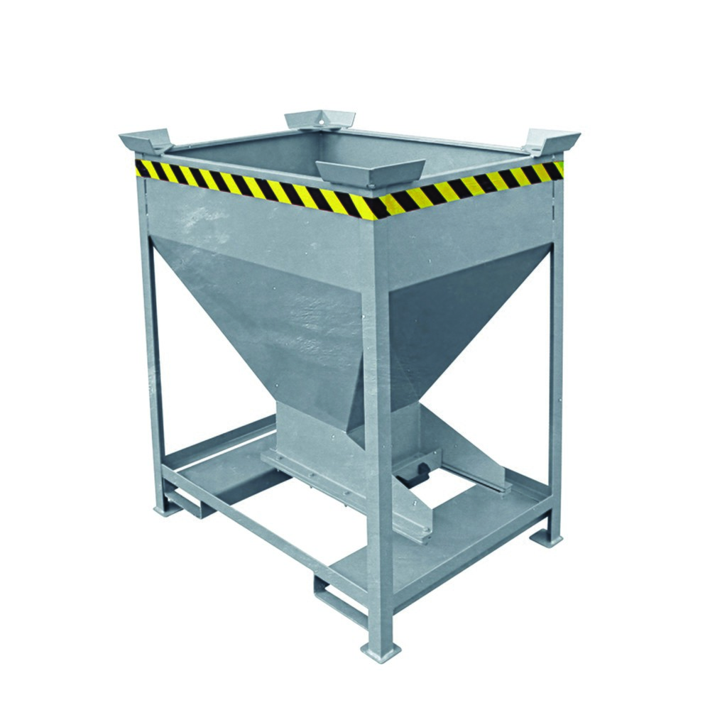 Illustration du produit: Eichinger® Conteneur silo avec trappe coulissante de dosage sur la trémie de sortie, 300 litres galvanisé à chaud