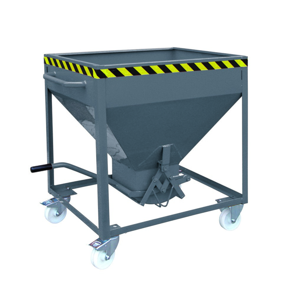 Illustration du produit: Eichinger® Conteneur silo sur roulettes, sorti centrale commandée par levier, 600 litres, gris anthracite