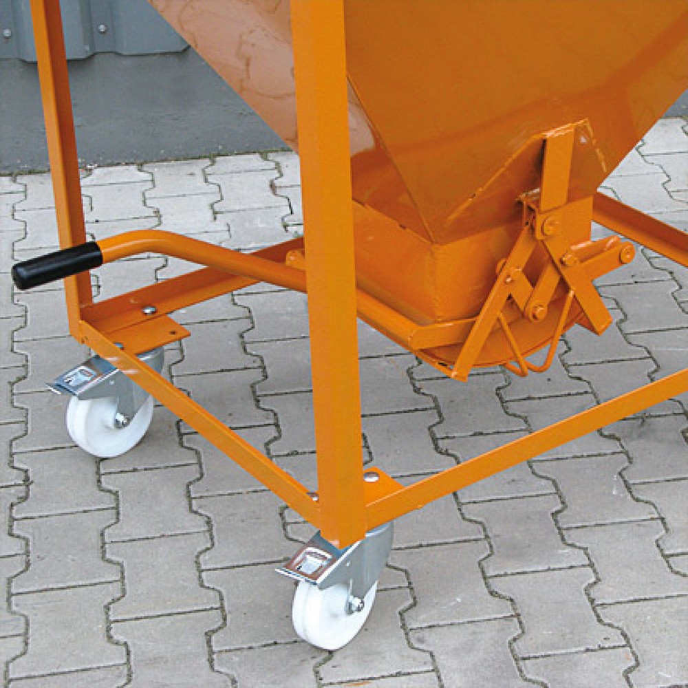 Produktabbildung Nr. 6: Eichinger® Conteneur silo sur roulettes, sorti centrale commandée par levier, 300 litres, gris anthracite