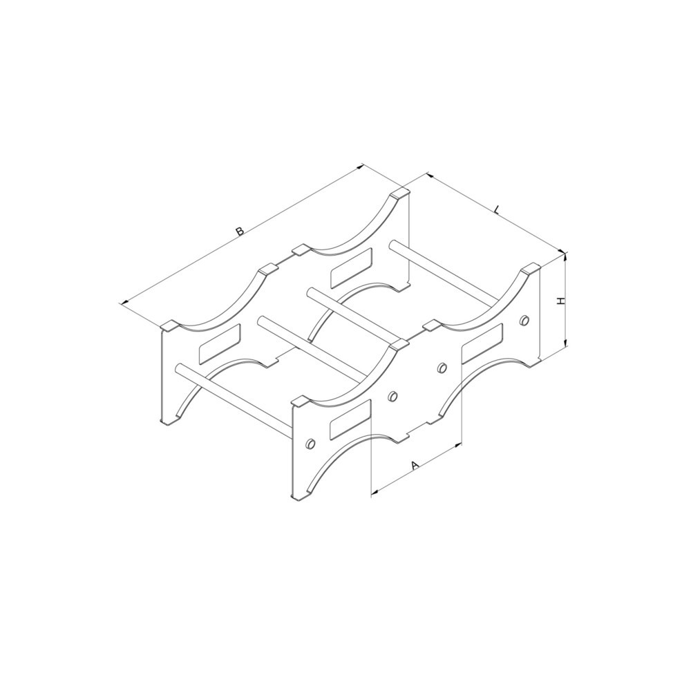 Produktabbildung Nr. 2: Eichinger® Fasspalette modular zu ergänzen und zu stapeln, 2 x Fässer anthrazitgrau