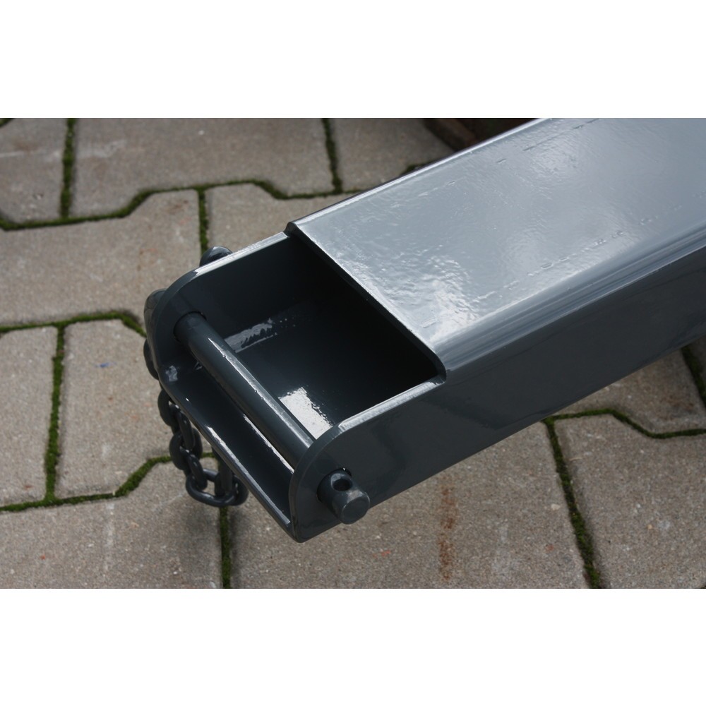 Produktabbildung Nr. 4: Eichinger® Fourreau fermé 1 600x100x50, pointe au design incurvé, sécurité imperdable, gris anthracite