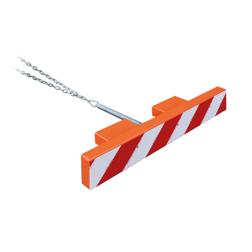 Produktabbildung Nr. 1: Eichinger® Gabelzinken-Schutzbalken 1000 mm, rot-weisse Warnmarkierung, reinorange